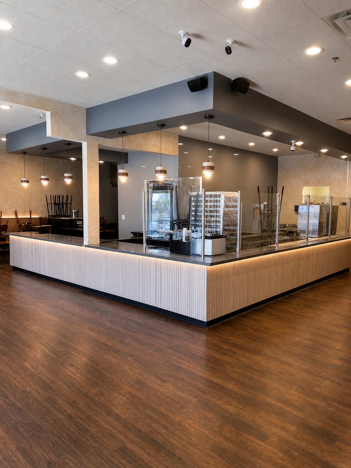 Cha Tea boba shop interior built by J&R Lam Construction