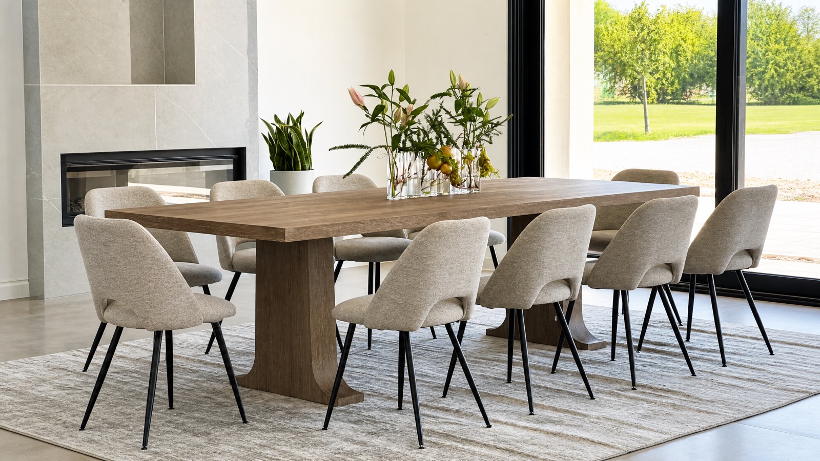 Modern dining room built by J&R Lam Construction